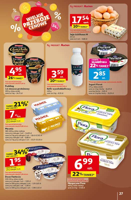 Auchan - gazetka promocyjna Gazetka Wielkie przeboje cenowe Hipermarket Auchan od czwartku 23.10 do środy 29.10 - strona 27