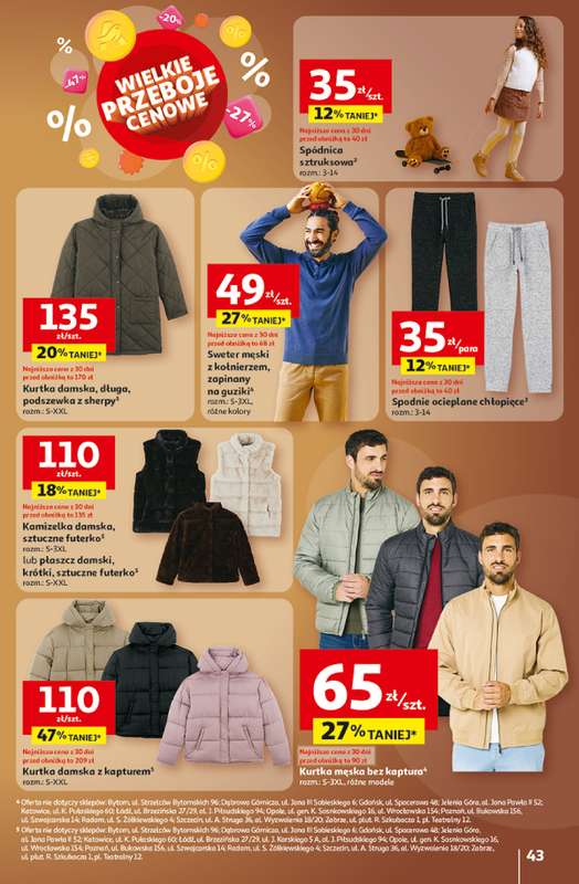 Auchan - gazetka promocyjna Gazetka Wielkie przeboje cenowe Hipermarket Auchan od czwartku 23.10 do środy 29.10 - strona 43