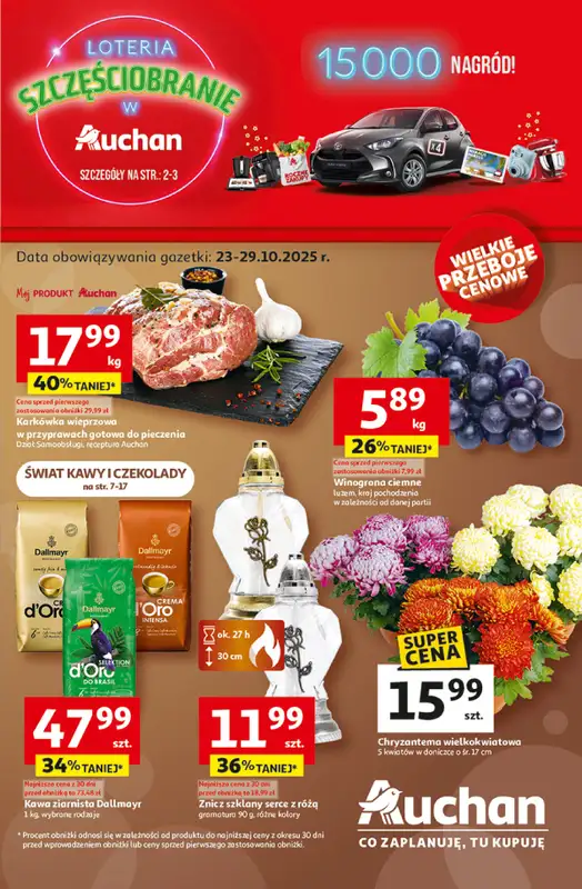 Auchan - gazetka promocyjna Gazetka Wielkie przeboje cenowe Hipermarket Auchan  