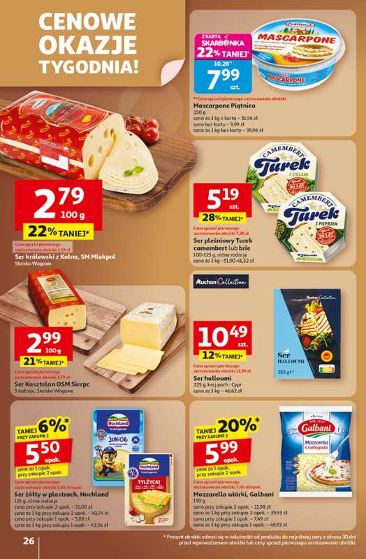 Auchan - gazetka promocyjna Gazetka Wielkie przeboje cenowe Hipermarket Auchan od czwartku 23.10 do środy 29.10 - strona 26