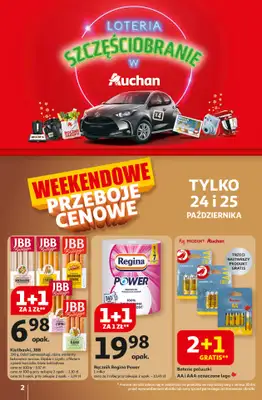 Auchan - gazetka promocyjna Gazetka Wielkie przeboje cenowe Hipermarket Auchan  do środy 29.10 - strona 2 Auchan - gazetka promocyjna Gazetka Wielkie przeboje cenowe Hipermarket Auchan  do środy 29.10 - strona 2