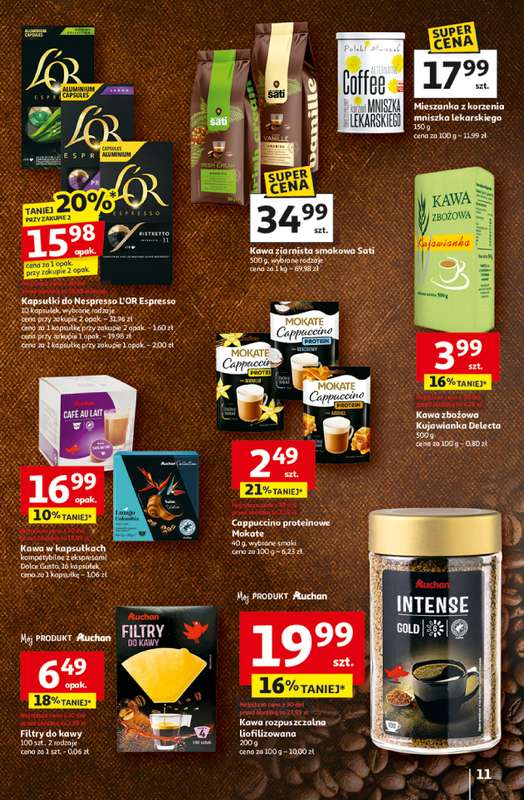 Auchan - gazetka promocyjna Gazetka Wielkie przeboje cenowe Hipermarket Auchan  do środy 29.10 - strona 11