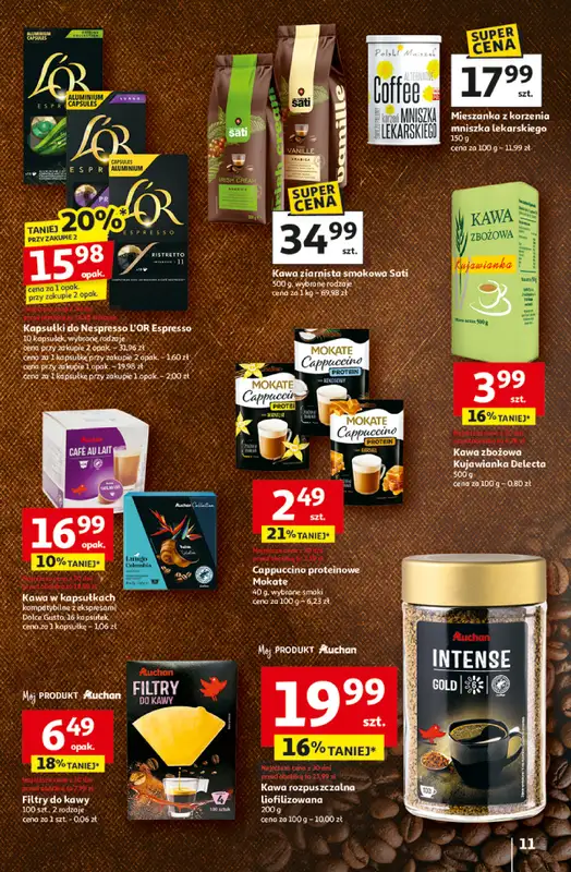 Auchan - gazetka promocyjna Gazetka Wielkie przeboje cenowe Hipermarket Auchan  do środy 29.10 - strona 11
