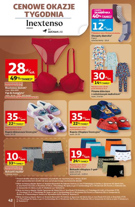 Auchan - gazetka promocyjna Gazetka Wielkie przeboje cenowe Hipermarket Auchan od czwartku 23.10 do środy 29.10 - strona 42