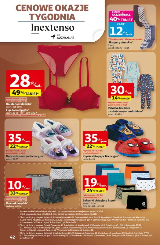 Auchan - gazetka promocyjna Gazetka Wielkie przeboje cenowe Hipermarket Auchan od czwartku 23.10 do środy 29.10 - strona 42