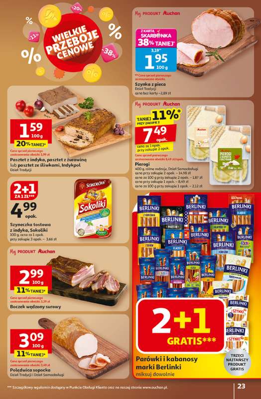 Auchan - gazetka promocyjna Gazetka Wielkie przeboje cenowe Hipermarket Auchan od czwartku 23.10 do środy 29.10 - strona 23