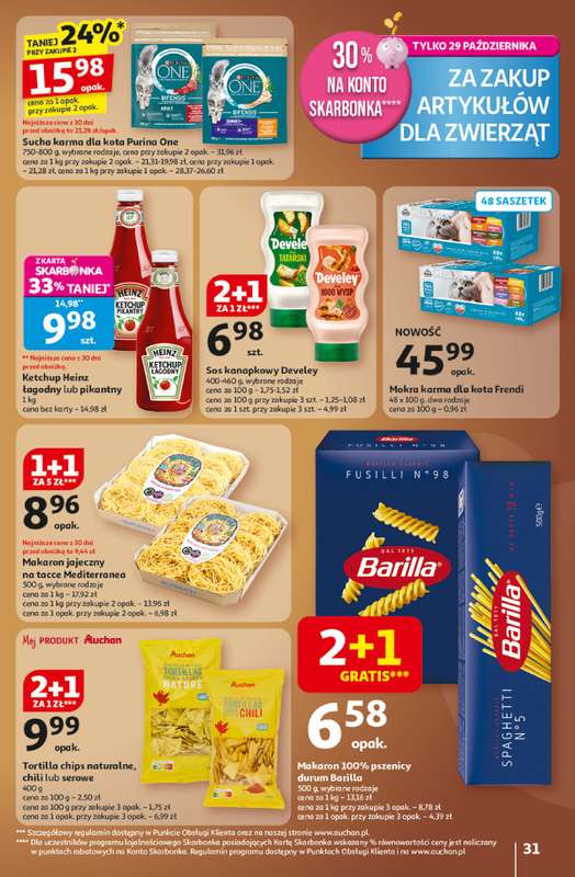 Auchan - gazetka promocyjna Gazetka Wielkie przeboje cenowe Hipermarket Auchan od czwartku 23.10 do środy 29.10 - strona 31