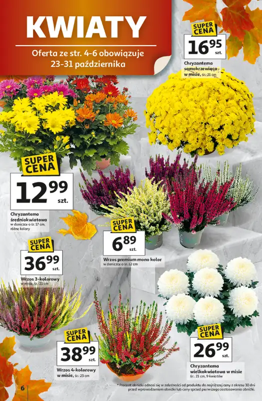 Auchan - gazetka promocyjna Gazetka Wielkie przeboje cenowe Hipermarket Auchan od czwartku 23.10 do środy 29.10 - strona 6