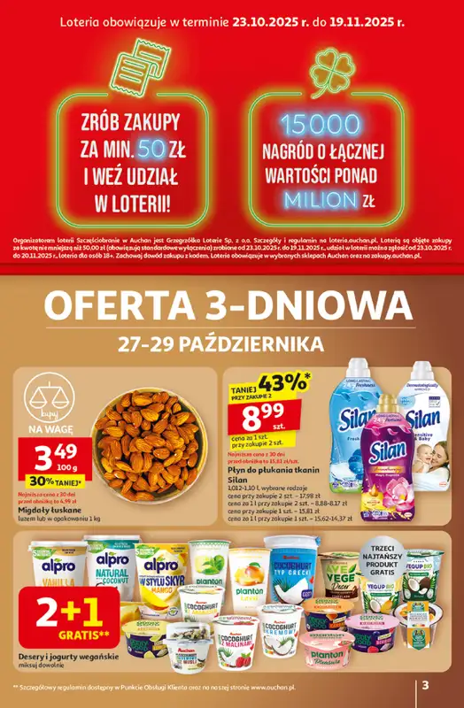 Auchan - gazetka promocyjna Gazetka Wielkie przeboje cenowe Hipermarket Auchan   - strona 3