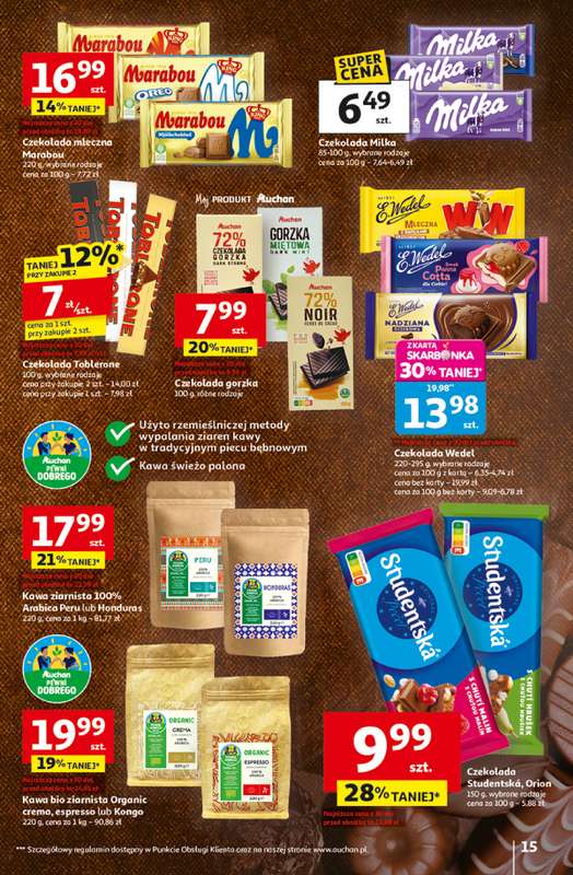 Auchan - gazetka promocyjna Gazetka Wielkie przeboje cenowe Hipermarket Auchan od czwartku 23.10 do środy 29.10 - strona 15