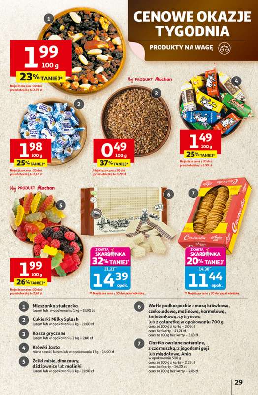 Auchan - gazetka promocyjna Gazetka Wielkie przeboje cenowe Hipermarket Auchan od czwartku 23.10 do środy 29.10 - strona 29