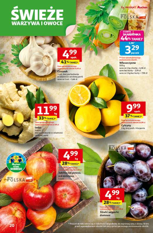 Auchan - gazetka promocyjna Gazetka Wielkie przeboje cenowe Hipermarket Auchan od czwartku 23.10 do środy 29.10 - strona 20