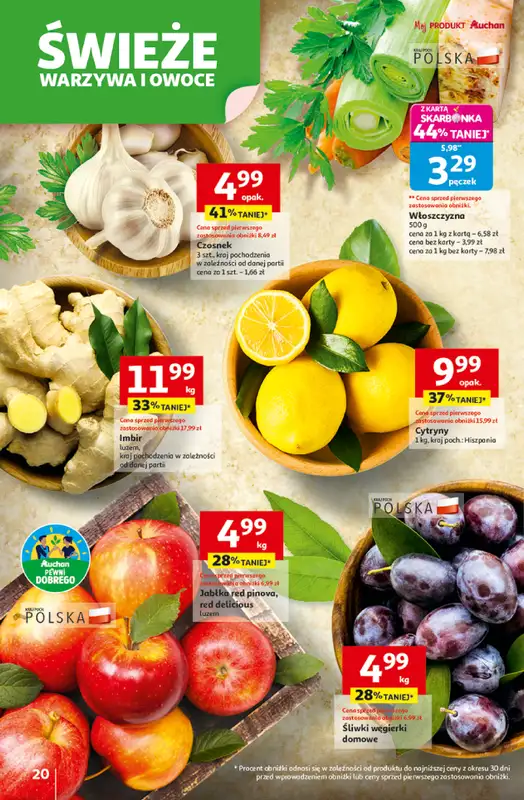 Auchan - gazetka promocyjna Gazetka Wielkie przeboje cenowe Hipermarket Auchan od czwartku 23.10 do środy 29.10 - strona 20