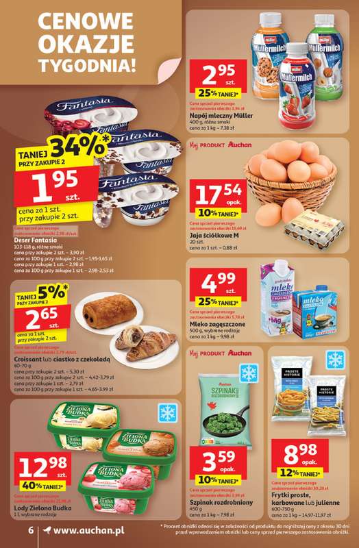 Auchan - gazetka promocyjna Gazetka Wielkie przeboje cenowe Supermarket Auchan od czwartku 23.10 do środy 29.10 - strona 6