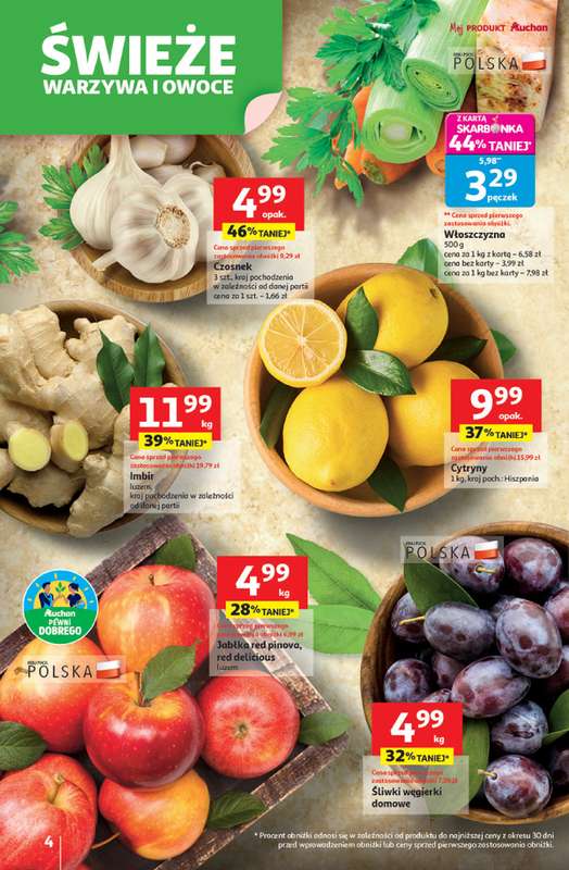 Auchan - gazetka promocyjna Gazetka Wielkie przeboje cenowe Supermarket Auchan od czwartku 23.10 do środy 29.10 - strona 4