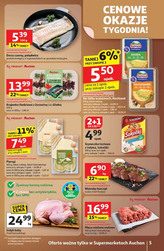 Auchan - gazetka promocyjna Gazetka Wielkie przeboje cenowe Supermarket Auchan od czwartku 23.10 do środy 29.10 - strona 5