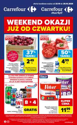 Carrefour - gazetka promocyjna Gazetka Weekend promek już od czwartku od czwartku 23.10 do soboty 25.10