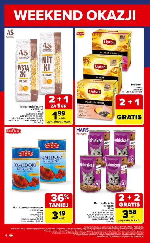 Carrefour Market - gazetka promocyjna Gazetka Weekend promek już od czwartku od czwartku 23.10 do soboty 25.10 - strona 4