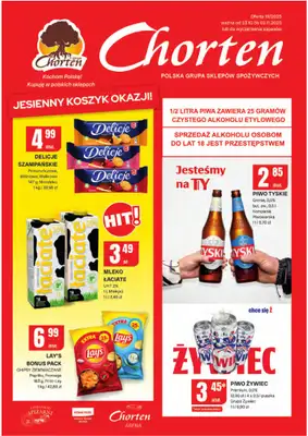 Chorten - gazetka promocyjna Gazetka Dolny Śląsk, Wielkopolska, Zach-pom, Lubuskie Market od czwartku 23.10 do niedzieli 02.11 Chorten - gazetka promocyjna Gazetka Dolny Śląsk, Wielkopolska, Zach-pom, Lubuskie Market od czwartku 23.10 do niedzieli 02.11