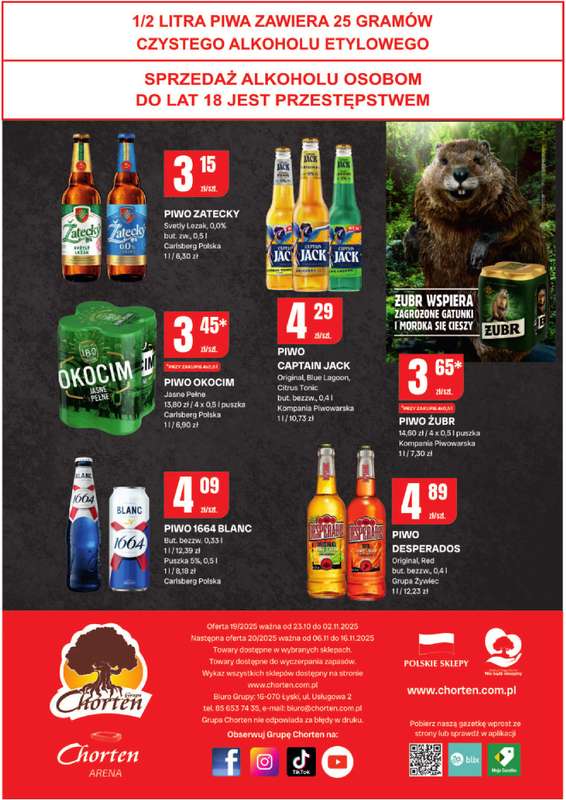 Chorten - gazetka promocyjna Gazetka Lubelskie Minimarket od czwartku 23.10 do niedzieli 02.11 - strona 4