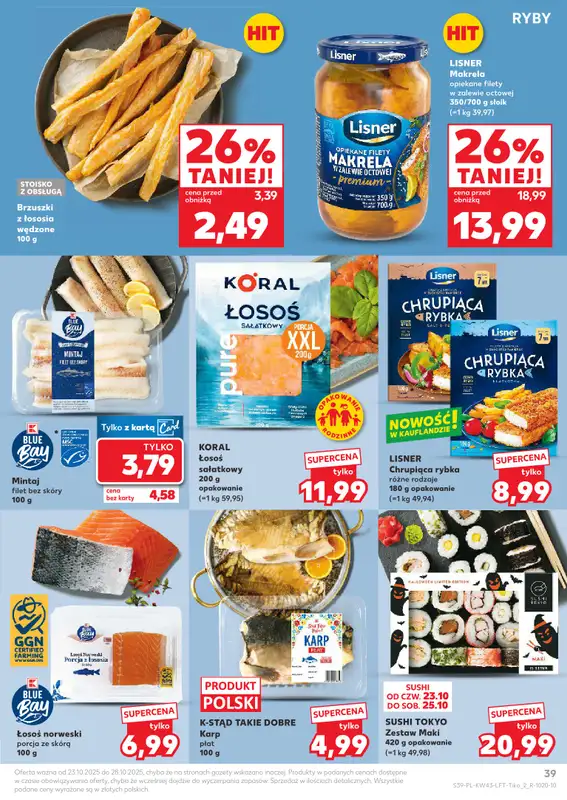 Kaufland - gazetka promocyjna Oferta Kaufland od czwartku 23.10 do wtorku 28.10 - strona 39