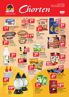 Chorten - gazetka promocyjna Gazetka Małopolska, Śląsk, Podkarpacie, Opolskie Minimarket od czwartku 23.10 do niedzieli 02.11