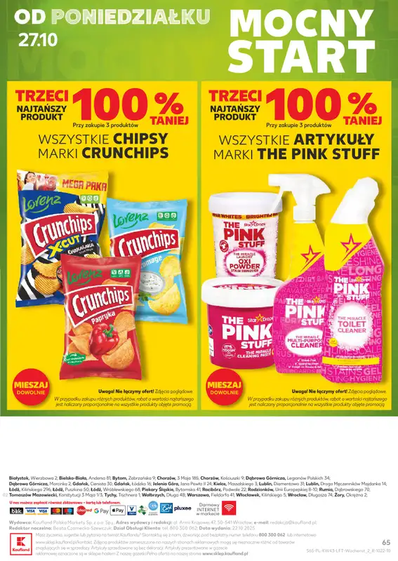 Kaufland - gazetka promocyjna Oferta Kaufland od czwartku 23.10 do wtorku 28.10 - strona 65