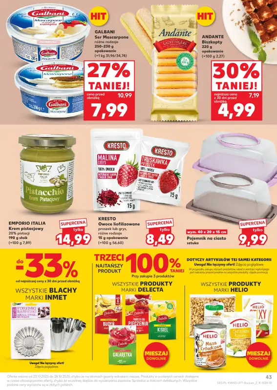 Kaufland - gazetka promocyjna Oferta Kaufland od czwartku 23.10 do wtorku 28.10 - strona 43
