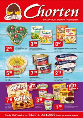 Chorten - gazetka promocyjna Gazetka Mazowsze Minimarket od czwartku 23.10 do niedzieli 02.11