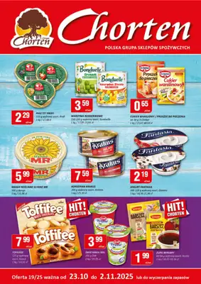 Chorten - gazetka promocyjna Gazetka Mazowsze Minimarket od czwartku 23.10 do niedzieli 02.11