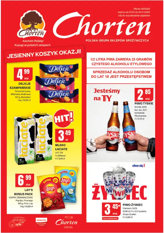 Chorten - gazetka promocyjna Gazetka Radom Minimarket od czwartku 23.10 do niedzieli 02.11