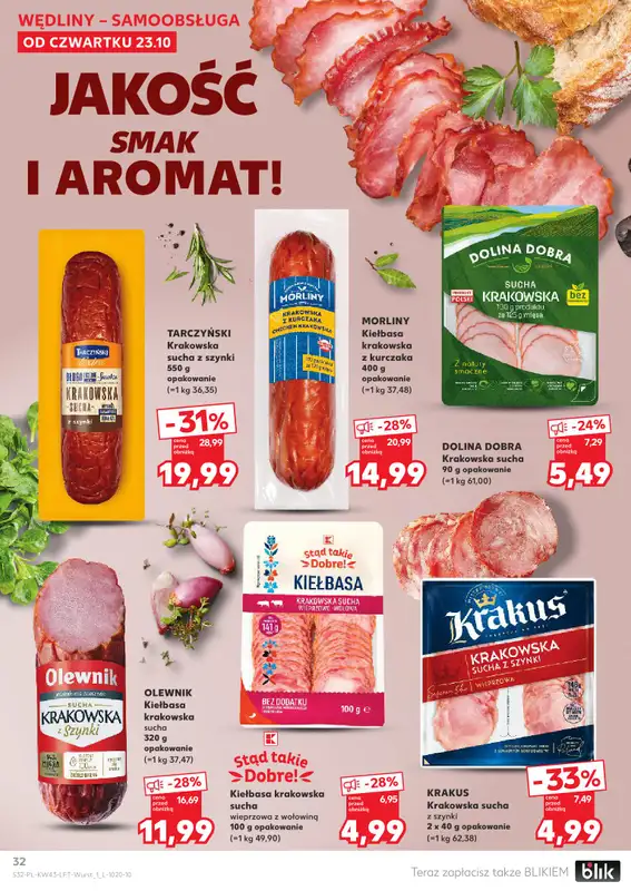 Kaufland - gazetka promocyjna Oferta Kaufland od czwartku 23.10 do wtorku 28.10 - strona 32