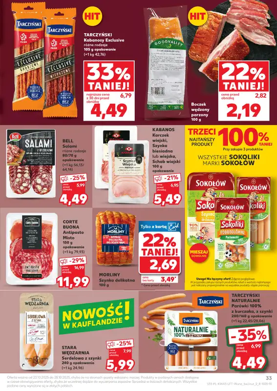 Kaufland - gazetka promocyjna Oferta Kaufland od czwartku 23.10 do wtorku 28.10 - strona 33