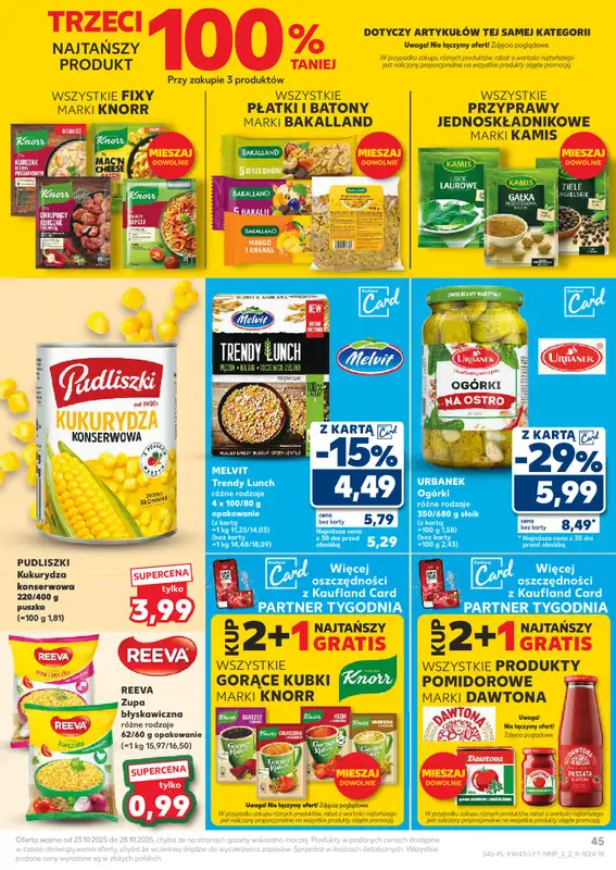 Kaufland - gazetka promocyjna Oferta Kaufland od czwartku 23.10 do wtorku 28.10 - strona 45