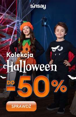 Sinsay - gazetka promocyjna Do -50% na kolekcję HALLOWEEN! od wtorku 21.10 