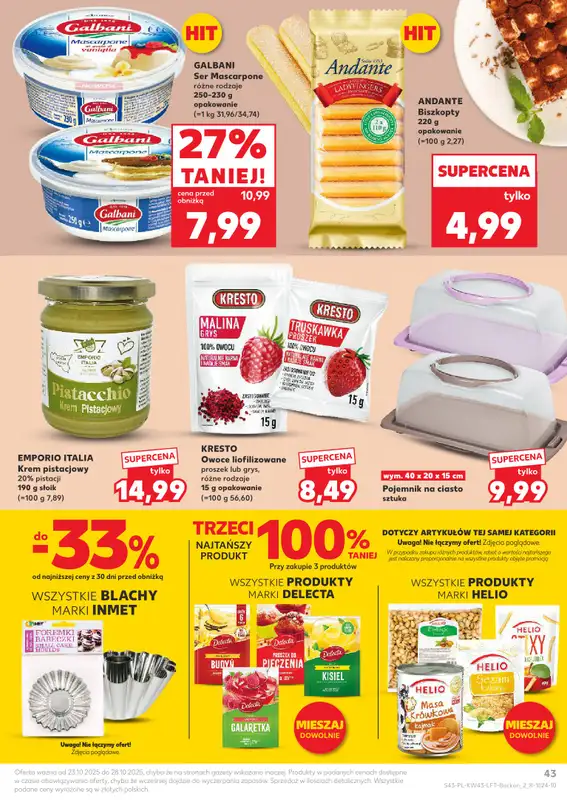 Kaufland - gazetka promocyjna Oferta Kaufland od czwartku 23.10 do wtorku 28.10 - strona 43