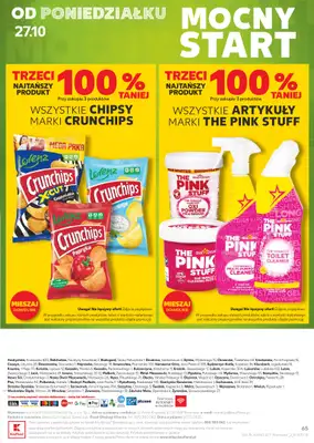 Kaufland - gazetka promocyjna Oferta Kaufland od czwartku 23.10 do wtorku 28.10 - strona 65 Kaufland - gazetka promocyjna Oferta Kaufland od czwartku 23.10 do wtorku 28.10 - strona 65