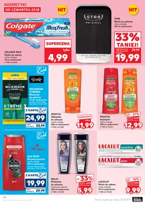 Kaufland - gazetka promocyjna Oferta Kaufland od czwartku 23.10 do wtorku 28.10 - strona 54 Kaufland - gazetka promocyjna Oferta Kaufland od czwartku 23.10 do wtorku 28.10 - strona 54