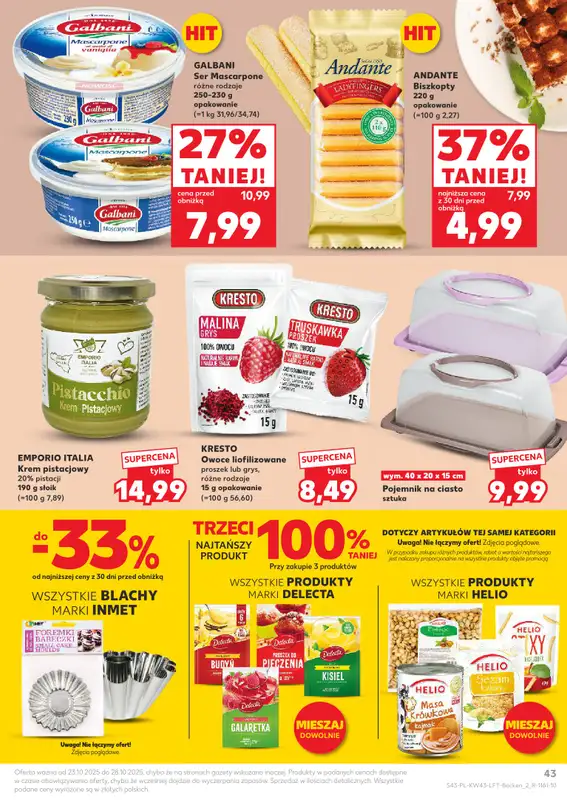 Kaufland - gazetka promocyjna Oferta Kaufland od czwartku 23.10 do wtorku 28.10 - strona 43