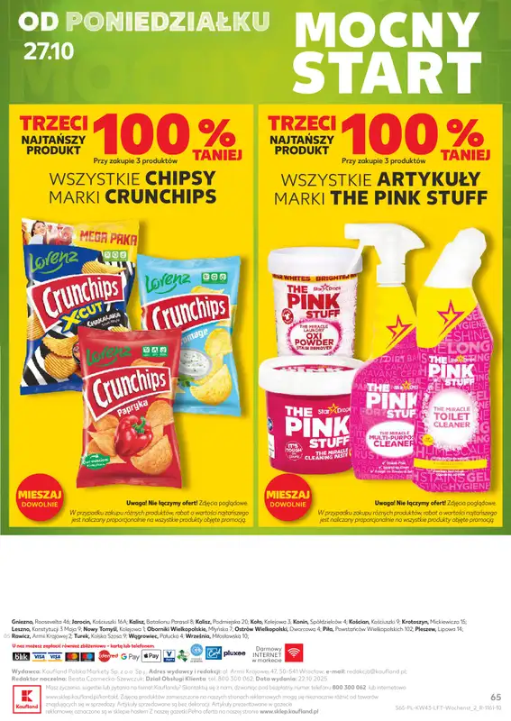 Kaufland - gazetka promocyjna Oferta Kaufland od czwartku 23.10 do wtorku 28.10 - strona 65