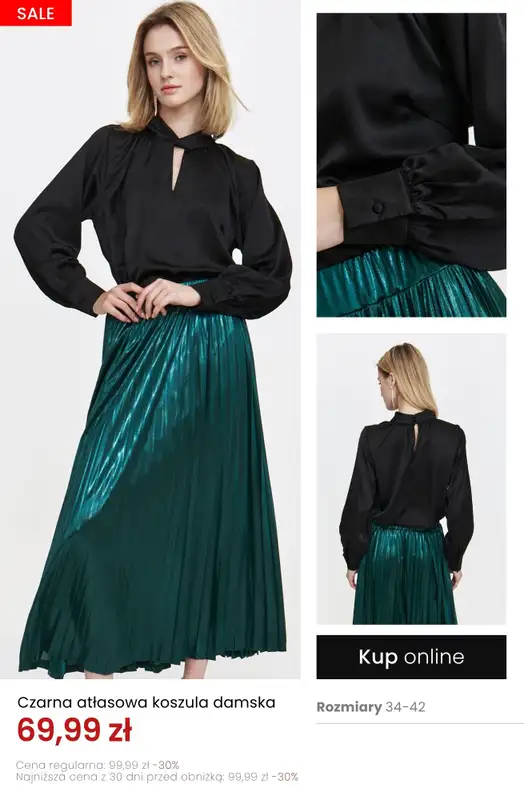 Top Secret - gazetka promocyjna -25% na wszystkie bluzki, koszule i topy za min. 149,99 od wtorku 21.10 do czwartku 30.10 - strona 4