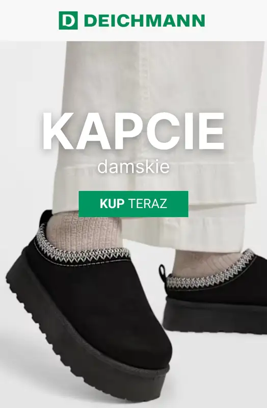 Deichmann - gazetka promocyjna Kapcie damskie  