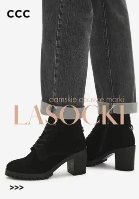 CCC - gazetka promocyjna Damskie obuwie marki LASOCKI od wtorku 21.10 