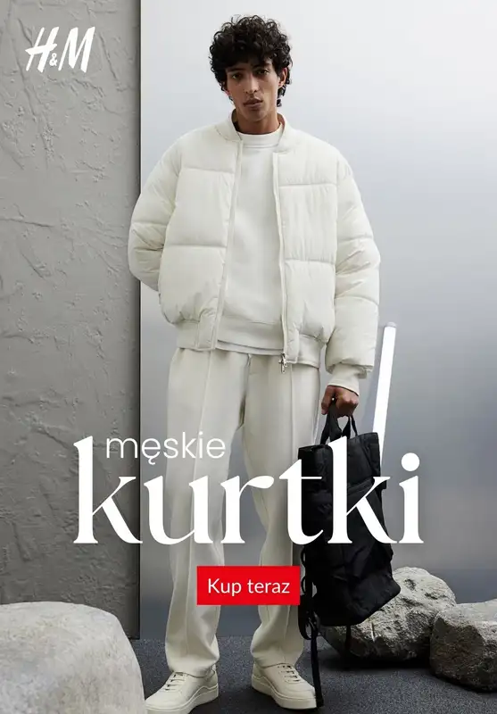 H&M - gazetka promocyjna Męskie KURTKI  