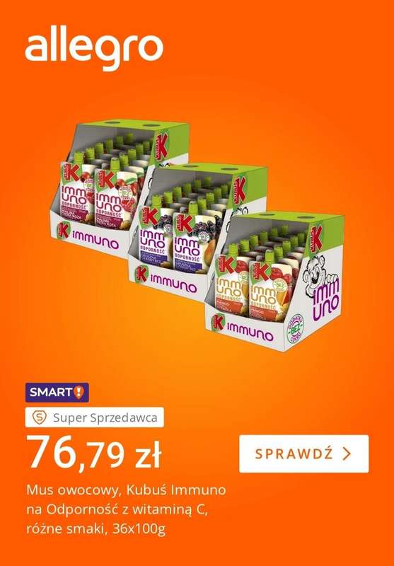 Allegro - gazetka promocyjna Zdrowa żywność: podstawa odporności od wtorku 21.10 do poniedziałku 27.10