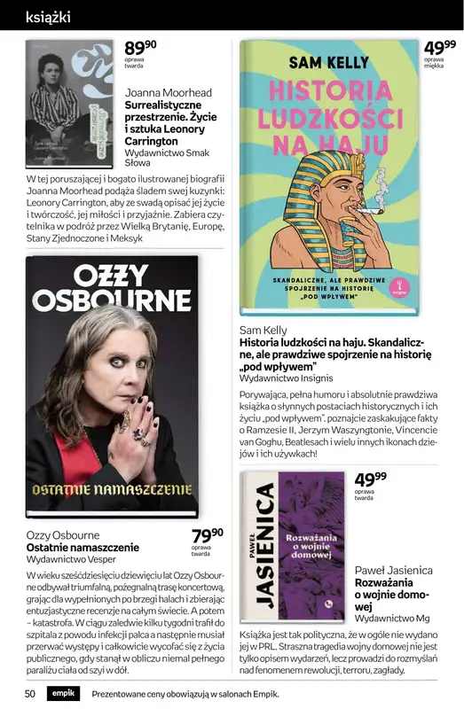 Empik - gazetka promocyjna Tom kultury: książki od środy 15.10 do wtorku 28.10 - strona 50
