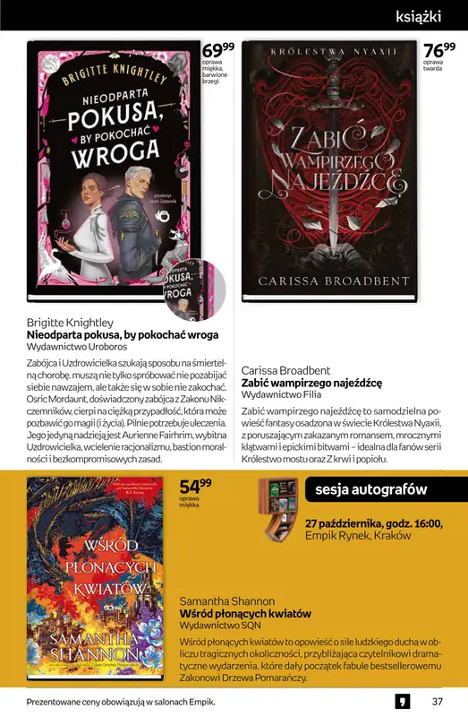 Empik - gazetka promocyjna Tom kultury: książki od środy 15.10 do wtorku 28.10 - strona 37