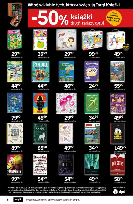 Empik - gazetka promocyjna Tom kultury: książki od środy 15.10 do wtorku 28.10 - strona 8