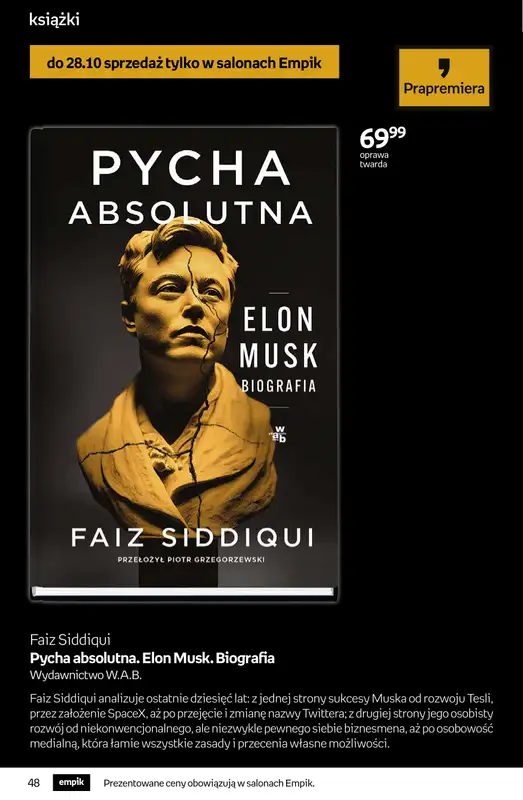 Empik - gazetka promocyjna Tom kultury: książki od środy 15.10 do wtorku 28.10 - strona 48