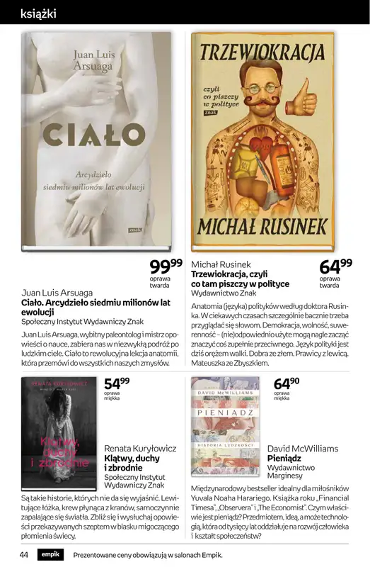 Empik - gazetka promocyjna Tom kultury: książki od środy 15.10 do wtorku 28.10 - strona 44